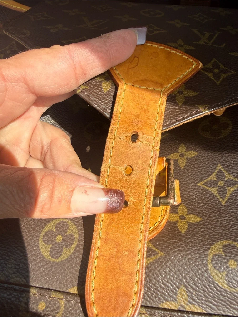 Louis Vuitton Monogram Canvas Backpack in Brown and Tan Leather GM - Picture 2 of 16